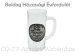 CQ Kft Söröskorsó 0, 3l Boldog Házassági Évfordulót fémcimkés (1406884)