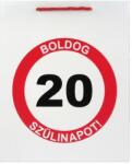 CQ Kft Ajándéktasak Boldog 20. Szülinapot nagy 26x12, 5x32cm (4948269)