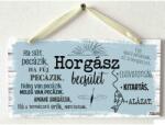 Neves Ajándék Kicsi Dekor Tábla - Horgász becsület - Horgász ajándék (TB039)