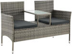 Juskys Merlin rattan pad M - szürke (200164)