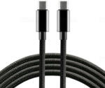 everActive USB-C / USB-C töltőkábel Everactive CBB-1PD3, PD töltés (USB-C bemenetű laptop töltésre is alkalmas), 3A, max. 60W, 480Mbps, 1m, fekete (-1PD3)