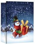 Creative Special XL 33x45x16 cm karácsonyi hóemberes színes fényes szalagfüles 75292