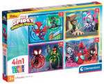 Clementoni SuperColor - Spidey 4 az 1-ben puzzle 12,16,20,24 db-os (21528)