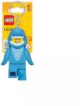 LEGO® LGL-KE155 - LEGO Minifigurák Cápajelmezes fiú világító kulcstartó (LGL-KE155)