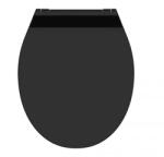SCHÜTTE WC ülőke SLIM BLACK| Duroplast, Soft Close (429417)