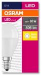 OSRAM LED izzó, E14, kisgömb, P48, 8W, 806lm, 2700K (MF), OSRAM „Value (OLEDE1407)