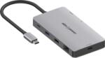 AlzaPower Metal USB-C Dock Station 9in1 Dual Screen 8K - asztroszürke (APW-HCA92SLY)