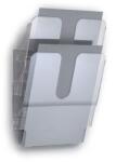 DURABLE Prospektustartó, fali, álló, A4, DURABLE "FLEXIPLUS 2", áttetszõ (DB1709008400) - tutitinta