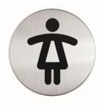 DURABLE Információs piktogram, öntapadó, DURABLE Női WC (DB490423) - iroda24