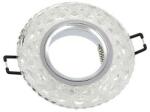 VITO Spot Light Fixture Recessed Mounted Round Palace-10 Gu5.3 Mr16 + 3W 180lm 4200K (Natural White) Chrome With Glass Φ100X22mm 201 (2012360)