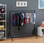  152cm Fekete Ipari Ruhatartó Sztender