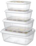 TITIZ IRIS ARIA tárolódoboz szett 4 darabos, 400-550-850-1.200ml AP-9263 (AP-9263) - officedepot