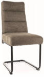 SIGNAL MEBLE Berry Brego Olíva Kárpitozott Szék Fekete Fém Vázzal (BERRYBRCOL)