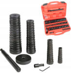  Csapágyhüvely kihúzó préskészlet adapterekkel műanyag kofferben 18-74mm (52 darabos) TC Technic LT-K73 (TRS2-000721)
