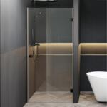 RIHO SCANDIC NXT 101 jobbos zuhanyajtó 90 cm, matt fekete G001006121 (G001006121)