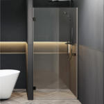 RIHO SCANDIC NXT 101 balos zuhanyajtó 90 cm, matt fekete G001005121 (G001005121)