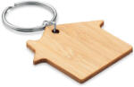  Ház alakú bambusz kulcstartó/MO6979-40