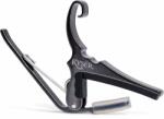 Kyser Quick-Change Crom negru Capodastru pentru chitară acustică (KG6BCA)