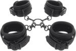 Fetish Submissive Ankle and Wrist Cuffs & Hogtie Set Vegan Leather