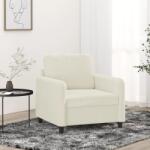 vidaXL krémszínű bársony kanapéfotel 60 cm (359430)
