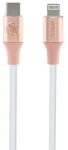Guess Ebossed Logo USB-C / Lightning kábel 1, 5 m gyorstöltés - rózsaszín
