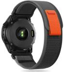 Tech-Protect nylon szíj Garmin Fenix 3 / 5X / 3HR / 5X Plus / 6X / 6X Pro / 7X készülékhez - fekete-narancs