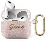 Guess GUA34GSMP AirPods 3 borító różowy/rózsaszín 4G Script Metal Collection