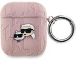 Karl Lagerfeld Monogram Karl & Choupette Head tok AirPods 1/2-hez - rózsaszín
