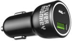 Silver Monkey SMA078 autós töltő 1xUSB-C 1xUSB-A 45W PD QC - fekete - dellaprint