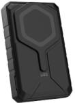 Urban Armor Gear Rugged 10K Powerbank - 10000 mAh állvánnyal, 10 W vezeték nélküli töltés, MagSafe kompatibilis, kábel mellékelve - fekete
