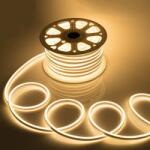  Rugalmas neon LED szalag, egyenletes fény, vízálló, 100m, fehér/meleg fehér fény (Banda-NEON-100m)