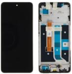 621029000064 Gyári Realme 11 LCD kijelző érintővel Fekete kerettel előlap (621029000064)