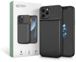 Tech-Protect PowerCase iPhone 12/12 Pro telefonhoz 4800 mAh Powerbankkal - fekete