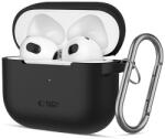 Tech-Protect szilikon horgos tok Apple AirPods 3-hoz - fekete