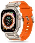 Tech-Protect Delta Pro szíj Apple Watch 4 / 5 / 6 / 7 / 8 / 9 / SE / Ultra 1 / 2 (42/44/45/49 mm) - Titanium Orange
