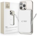 Tech-Protect LifeMag PB31 Power Bank MagSafe 10000mAh 15W USB-C / USB-A / Beépített USB-C / Lightning kábelek - fehér