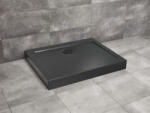 Radaway Doros Stone D akril zuhanytálca előlappal 120x100 cm ajándék szifonnal, fekete SDRD1210-05-54S (SDRD1210-05-54S)