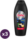 Baba 2in1 férfi tusfürdő, vadszeder és gyömbér illat (3x750 ml) + ajándék matrica