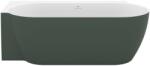 RAVAK Vana Freedom Corner II Tec 175x86 bal, akrilkád, Grey Green/fehér, fehér túlfolyóval CC91200000 (CC91200000)