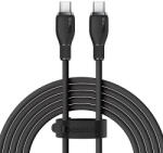 Baseus Pudding USB-C to USB-C adatkábel, töltőkábel, fekete (100W, 5A, 1.2m, P10355702111-00)