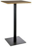 Signal BT006 Négyzetes Bárasztal Artisan Tölgy MDF Fekete Láb (SIG-BT006DAC60) - pepita