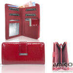 Jennifer Jones Női Bőr Pénztárca 5280-2 Piros - Közepes Méret (5280-2)