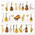 Ambiente Orchestra papírszalvéta 33x33cm, 20db-os