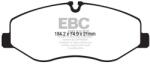 EBC Brakes set placute frana, frana disc EBC Brakes Yellowstuff with a stable friction coefficient of DP42223R (DP42223R)
