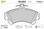 VALEO set placute frana, frana disc VALEO ESSENTIAL 301493 (301493)