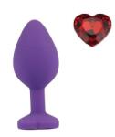 Mokko Toys Dop Anal Brighty, Small Silicon Mov/Rosu Mokko Toys