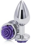 Guilty Toys Dop Anal Rose Pleasure Large, Argintiu/Mov, Guilty Toys