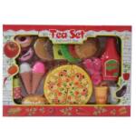 PITT Set bucatarie cu pizza si inghetata, ketchup, suc, gogoasa, set accesorii multicolor Bucatarie copii