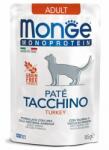 Monge Monoprotein Adult Cat Paté Turkey - пауч за котки в зряла възраст с пуешко и картофи - 85 гр, Италия - 3734