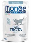 Monge Monoprotein Kitten Cat Paté Trout - пауч за подрастващи котенца до 1 година с пъстърва и картофи - 85 гр, Италия - 3727